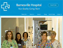 Tablet Screenshot of barnesvillehospital.com
